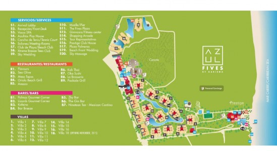 Fives - Resort Map - 01-2016