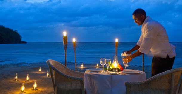 Couples Sans Souci - Private Beach Dining