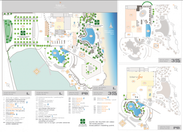 Le Blanc Resort Map Sunset Travel Inc.